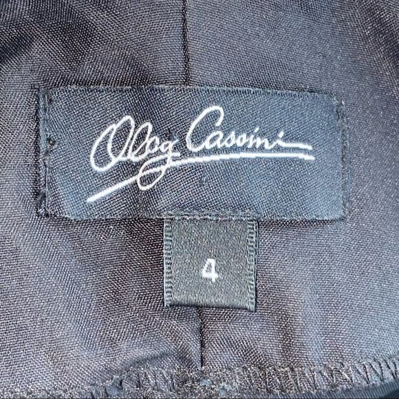 Oleg Cassini Black Paisley Printed Long Dress - Picture 4 of 9